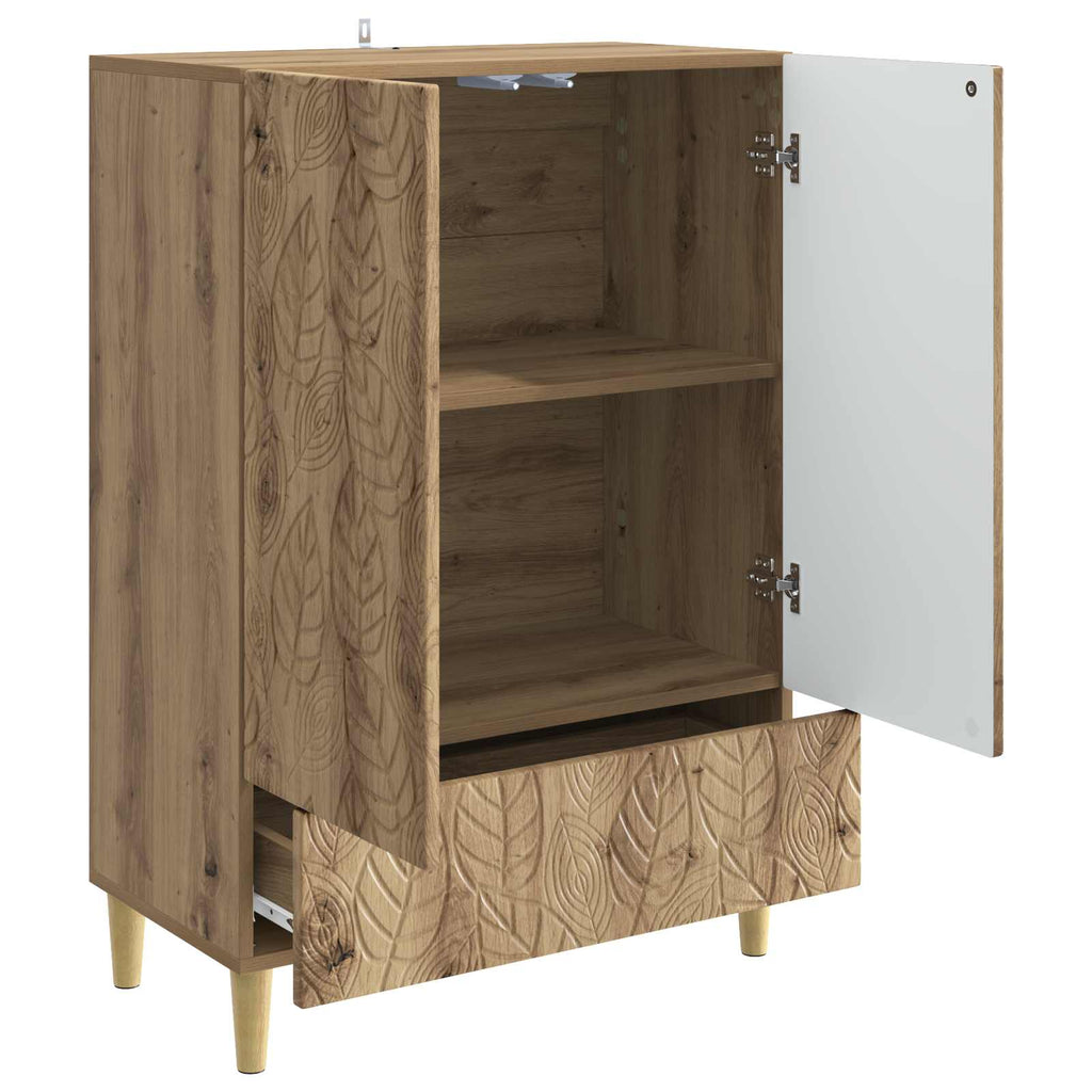 vidaXL Bufet Dąb artisan 66 x 34,5 x 95 cm Drewno inżynieryjne
