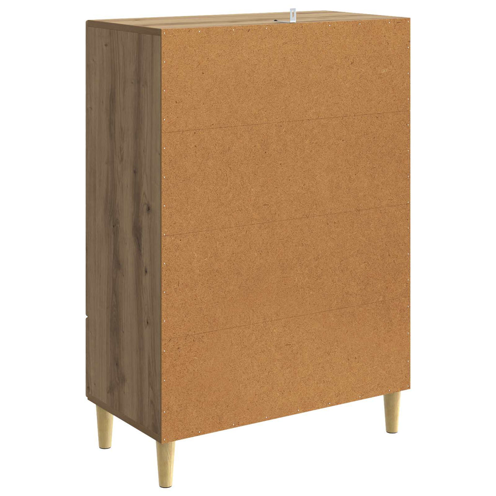 vidaXL Bufet Dąb artisan 66 x 34,5 x 95 cm Drewno inżynieryjne