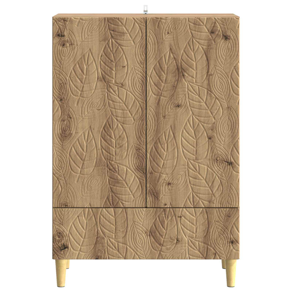 vidaXL Bufet Dąb artisan 66 x 34,5 x 95 cm Drewno inżynieryjne