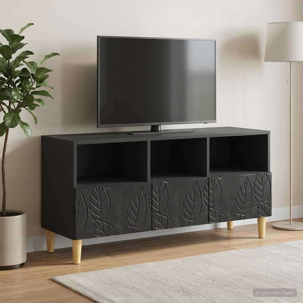 vidaXL Szafka pod telewizor 102 x 34,5 x 50 cm Czarny