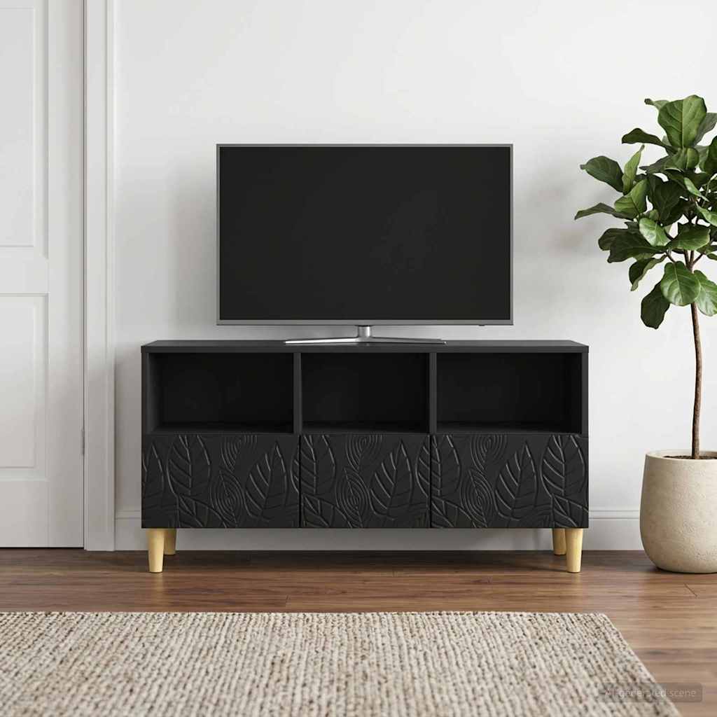 vidaXL Szafka pod telewizor 102 x 34,5 x 50 cm Czarny