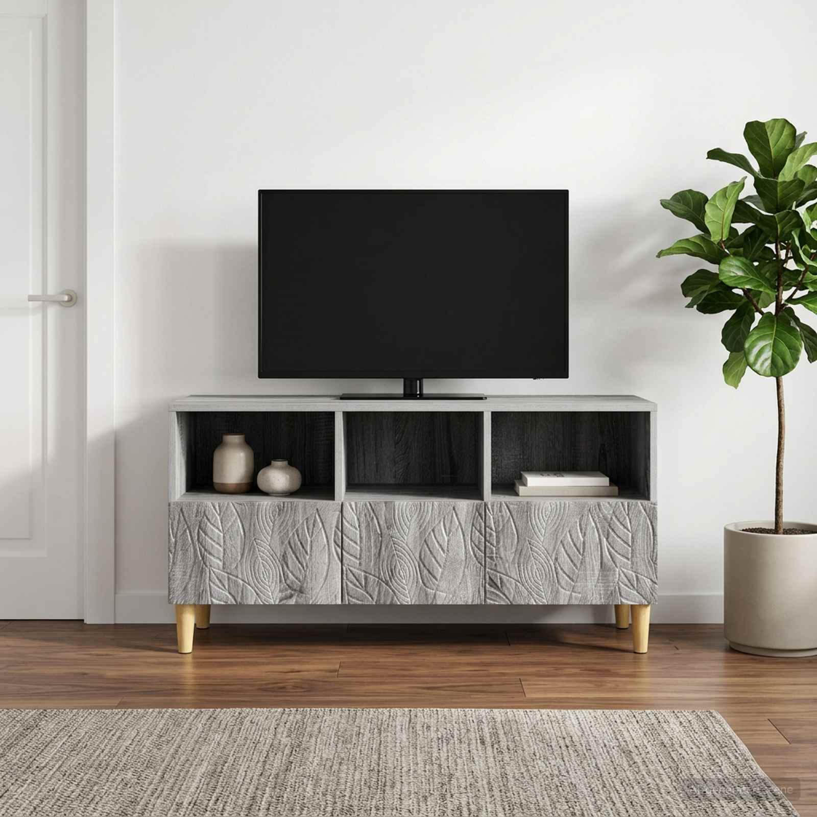 vidaXL Szafka pod telewizor 102 x 34,5 x 50 cm Szary Sonoma