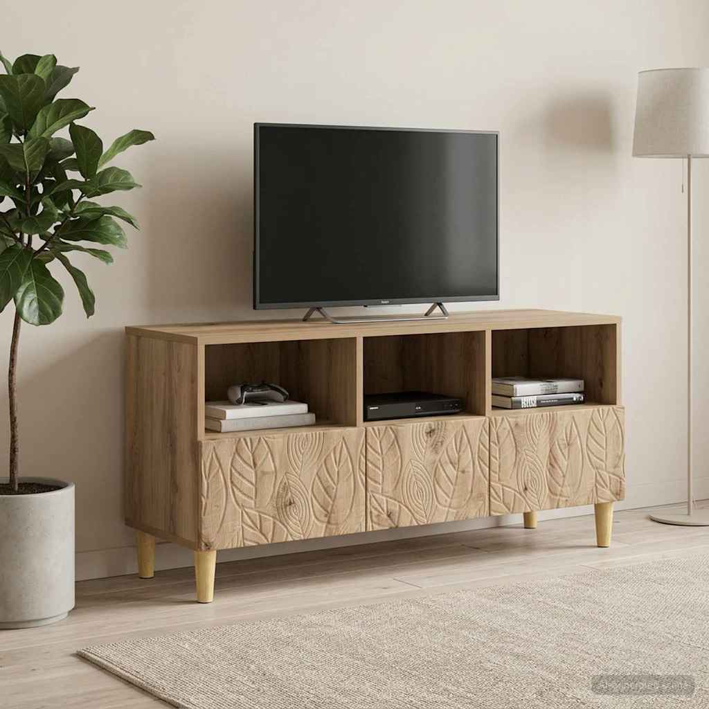 vidaXL Szafka pod telewizor 102 x 34,5 x 50 cm Dąb artisan