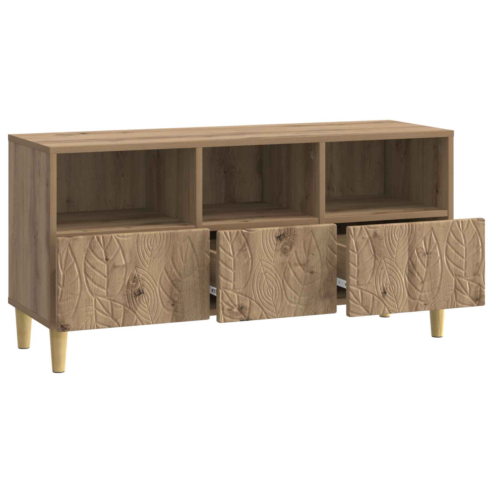 vidaXL Szafka pod telewizor 102 x 34,5 x 50 cm Dąb artisan