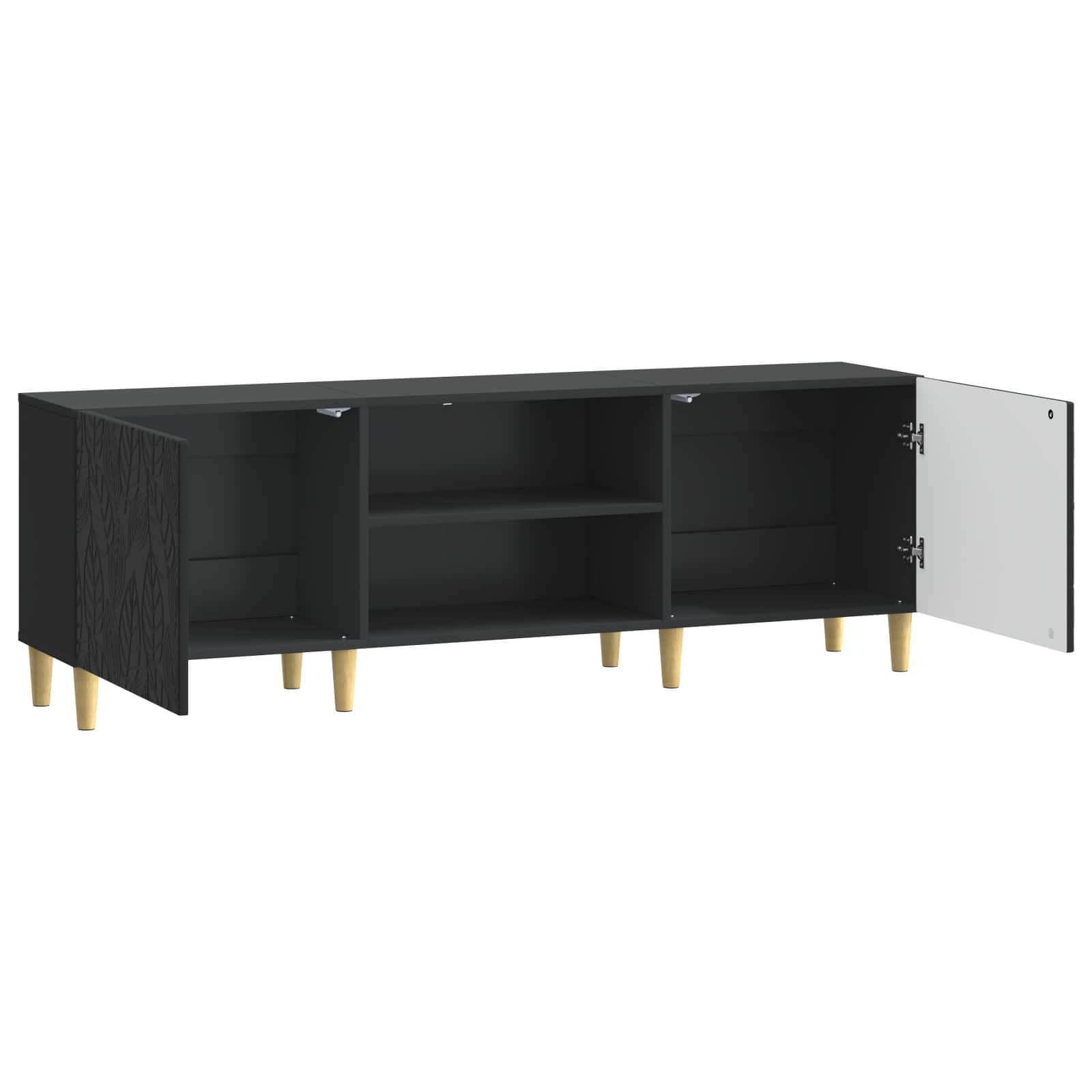 vidaXL Szafka pod telewizor 150 x 31 x 50 cm Czarny