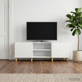 vidaXL Szafka pod telewizor 150 x 31 x 50 cm Biały wysoki połysk