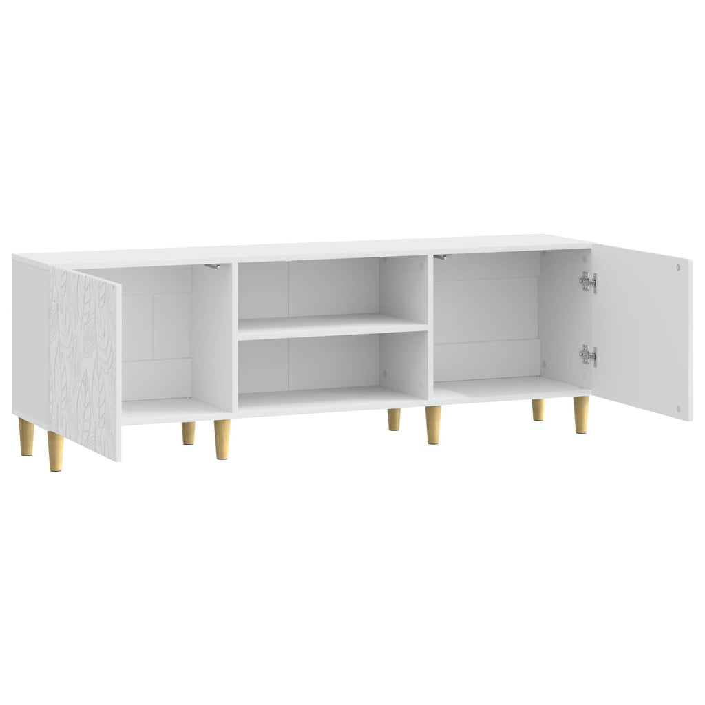 vidaXL Szafka pod telewizor 150 x 31 x 50 cm Biały wysoki połysk