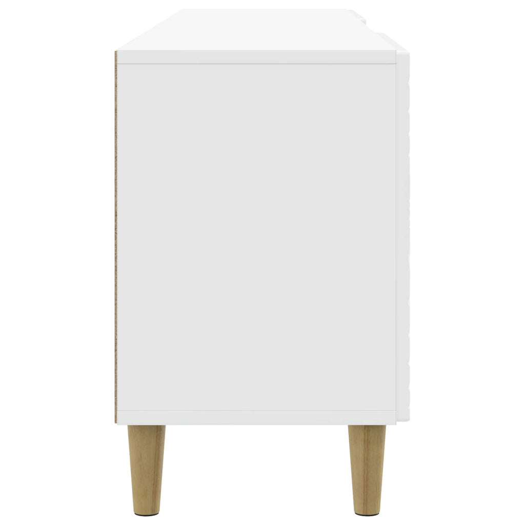 vidaXL Szafka pod telewizor 150 x 31 x 50 cm Biały wysoki połysk
