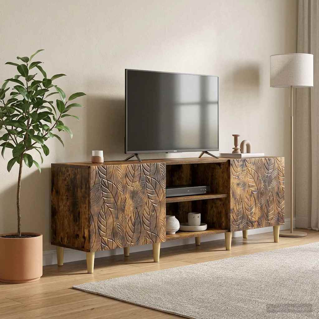 vidaXL Szafka pod telewizor 150 x 31 x 50 cm Dąb wędzony