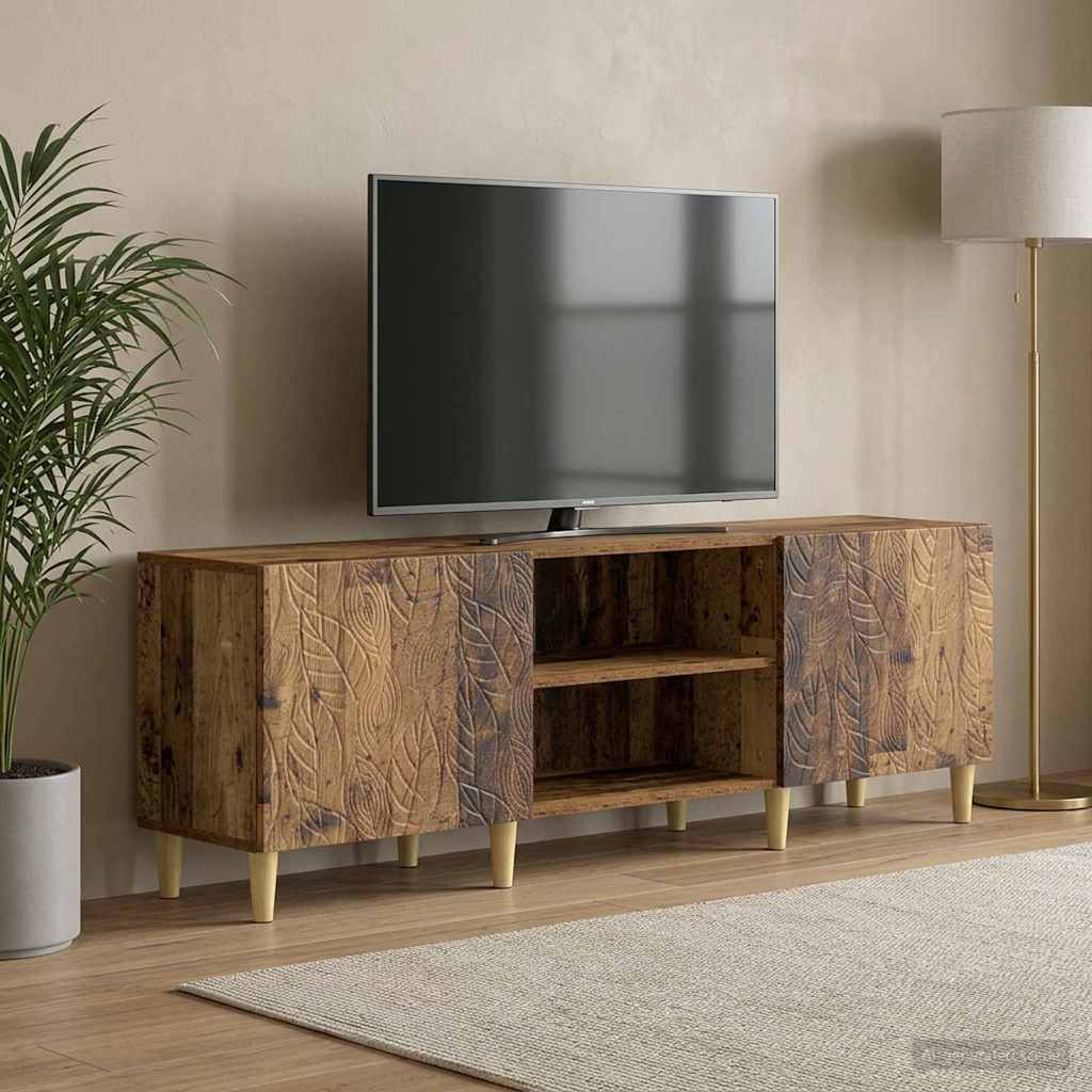 vidaXL Szafka pod telewizor 150 x 31 x 50 cm Stare drewno