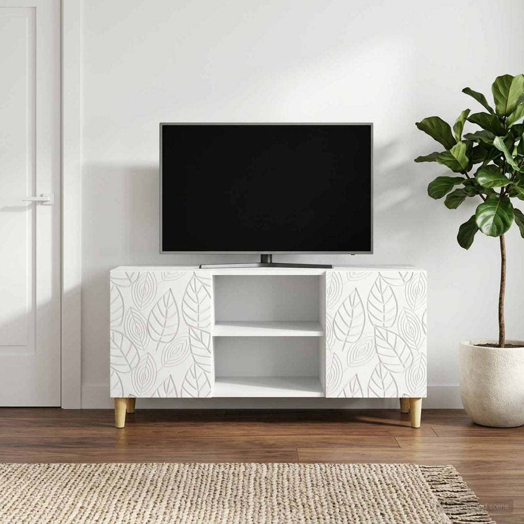 vidaXL Szafka pod telewizor 102 x 34,5 x 50 cm Biały
