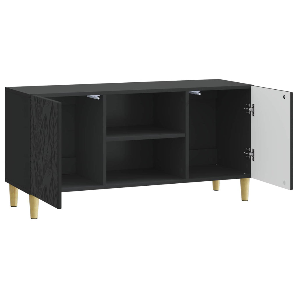vidaXL Szafka pod telewizor 102 x 34,5 x 50 cm Czarny