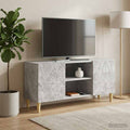 vidaXL Szafka pod telewizor 102 x 34,5 x 50 cm Betonowy szary