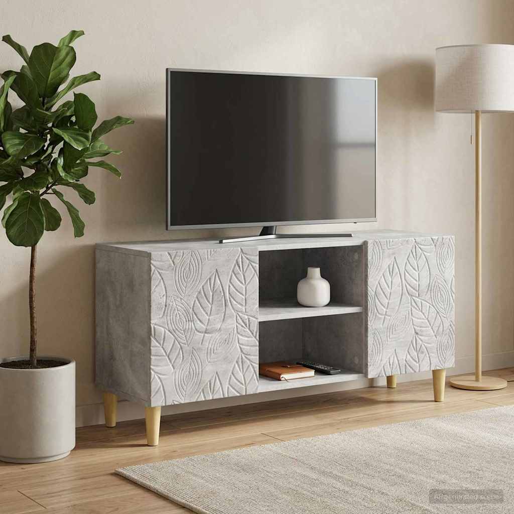 vidaXL Szafka pod telewizor 102 x 34,5 x 50 cm Betonowy szary