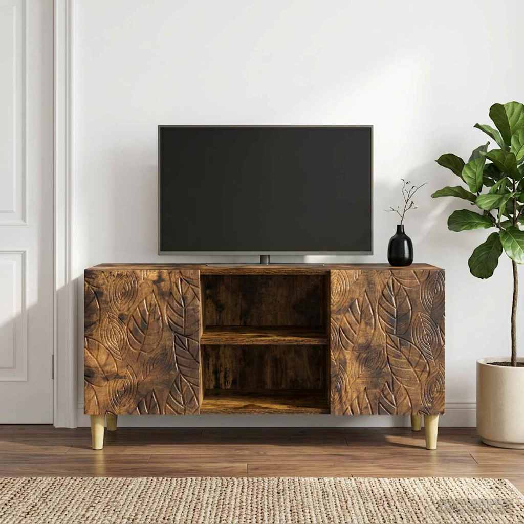 vidaXL Szafka pod telewizor 102 x 34,5 x 50 cm Dąb wędzony