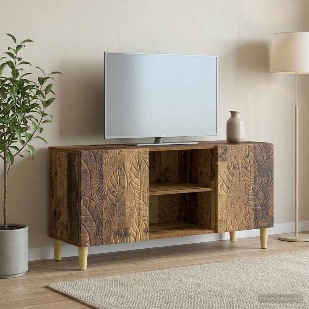 vidaXL Szafka pod telewizor 102 x 34,5 x 50 cm Stare drewno