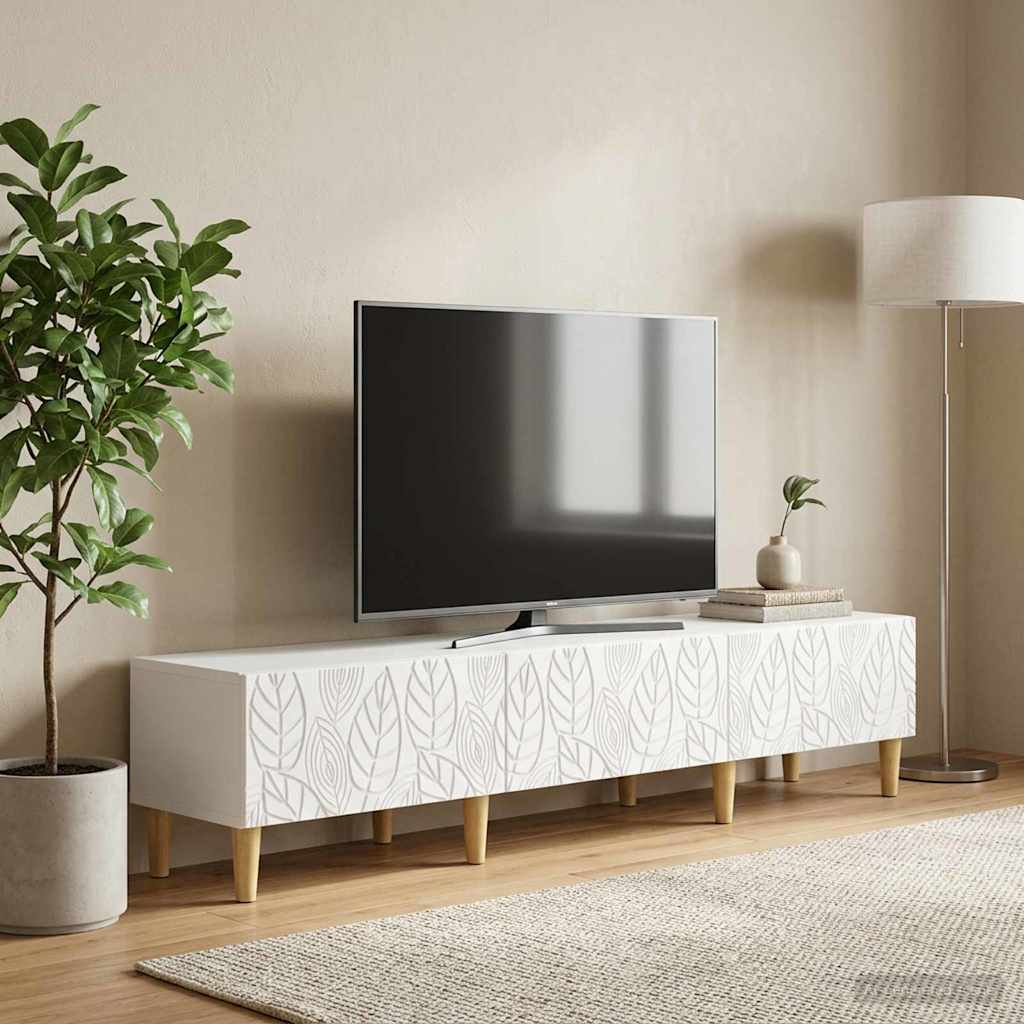 vidaXL Szafka pod telewizor 147 x 34,5 x 30 cm Biały