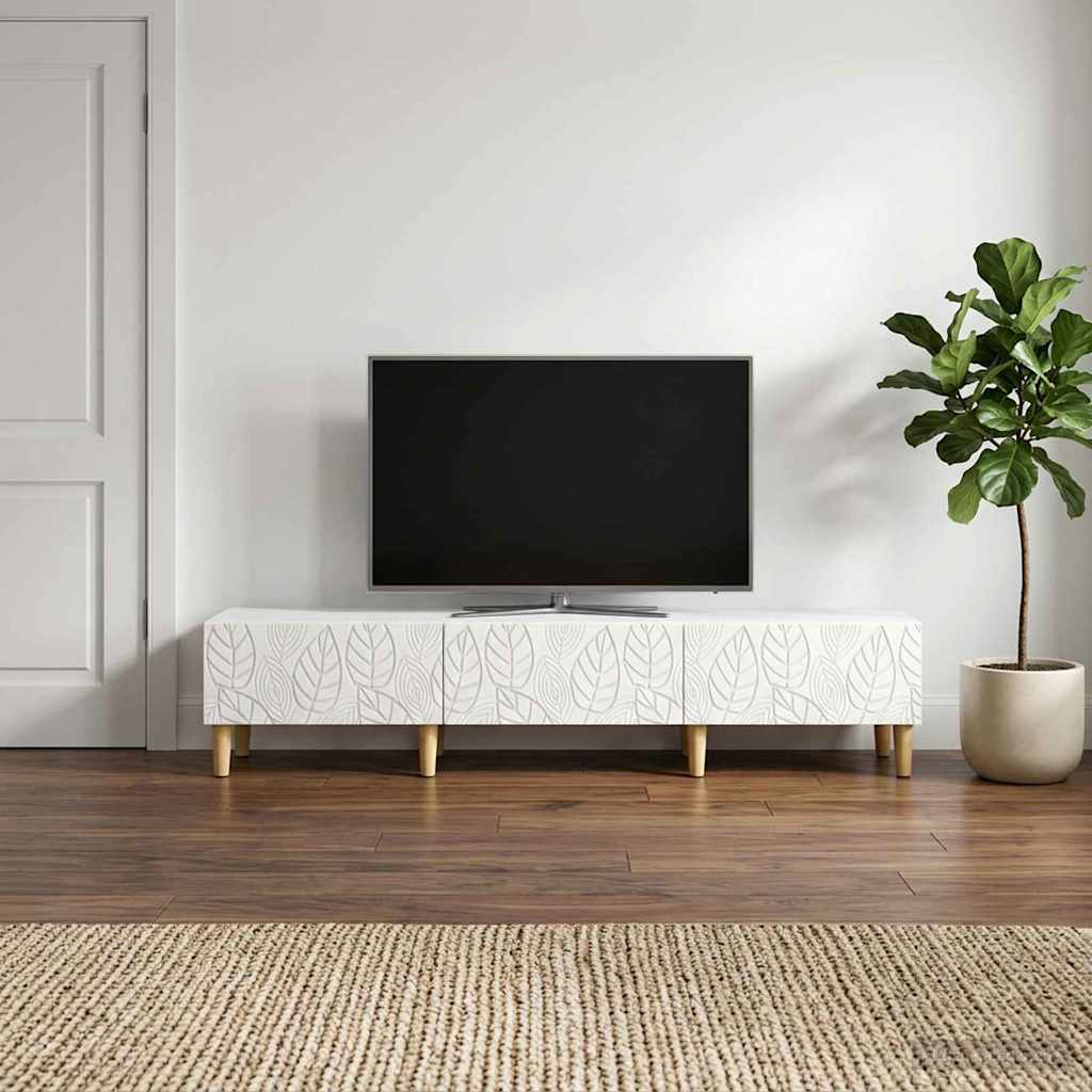 vidaXL Szafka pod telewizor 147 x 34,5 x 30 cm Biały