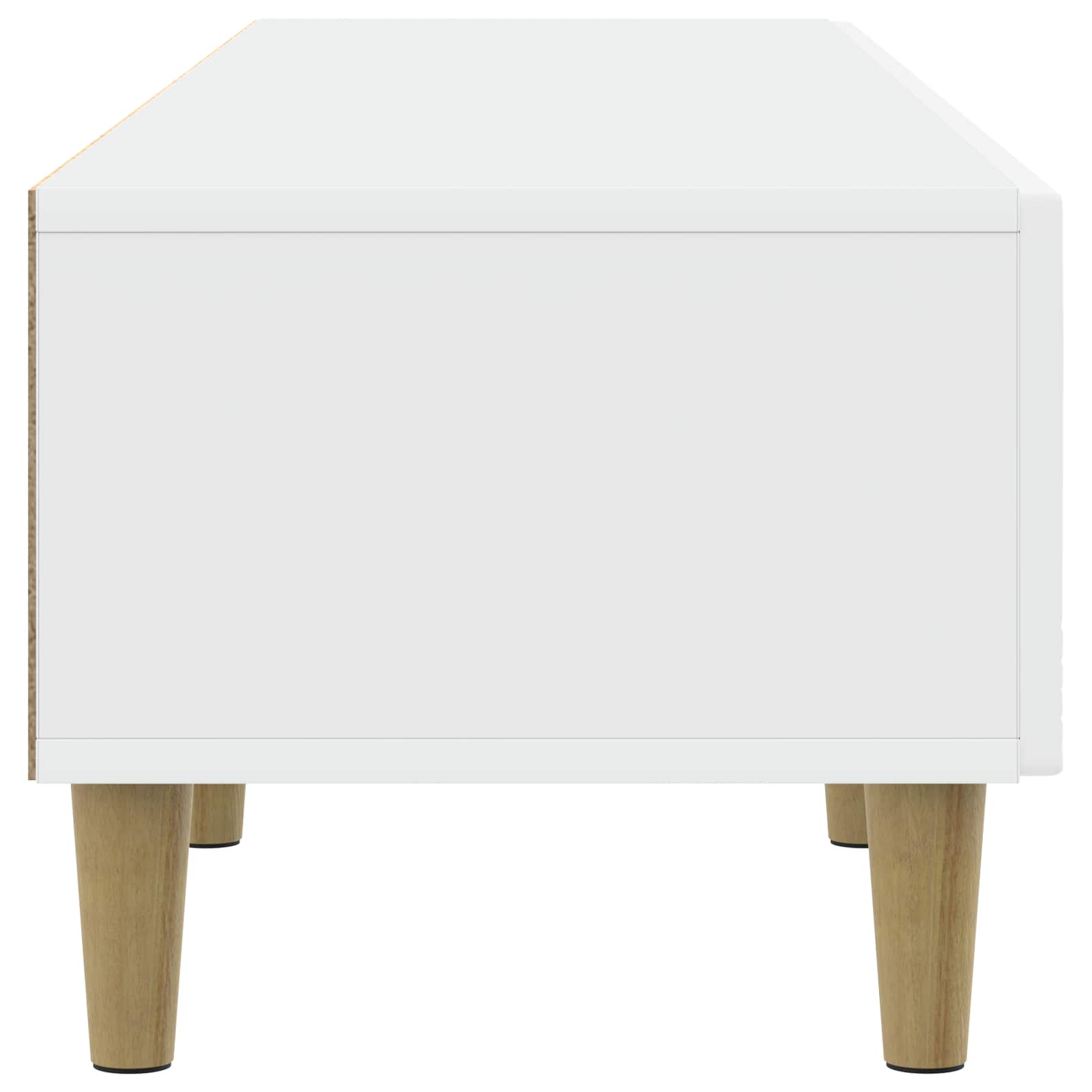 vidaXL Szafka pod telewizor 147 x 34,5 x 30 cm Biały