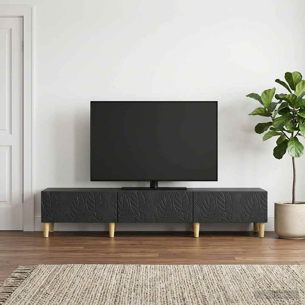 vidaXL Szafka pod telewizor 147 x 34,5 x 30 cm Czarny