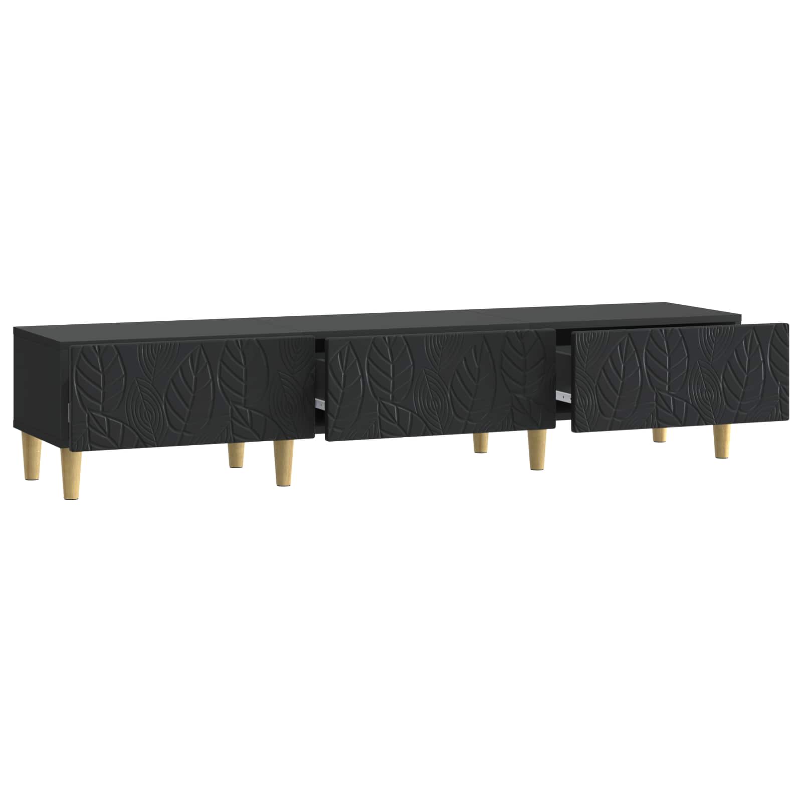 vidaXL Szafka pod telewizor 147 x 34,5 x 30 cm Czarny