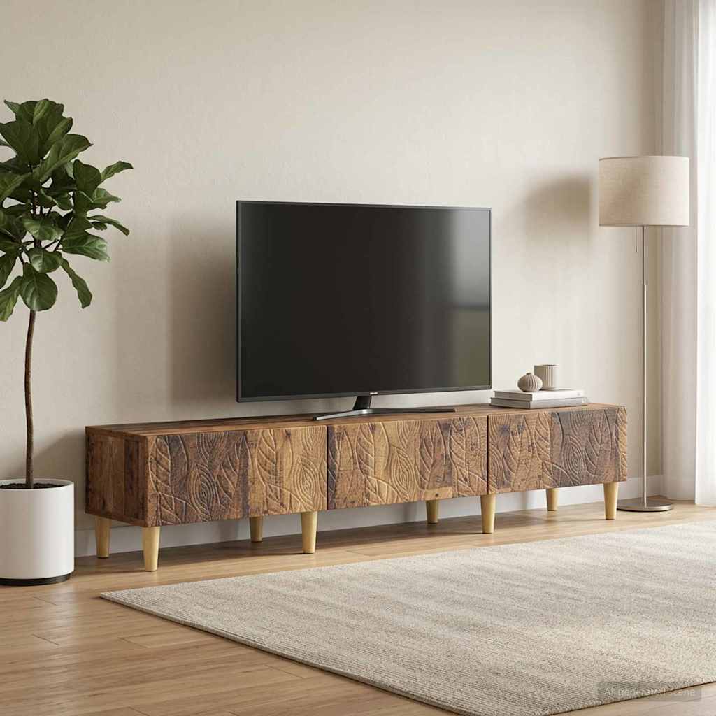 vidaXL Szafka pod telewizor 147 x 34,5 x 30 cm Stare drewno