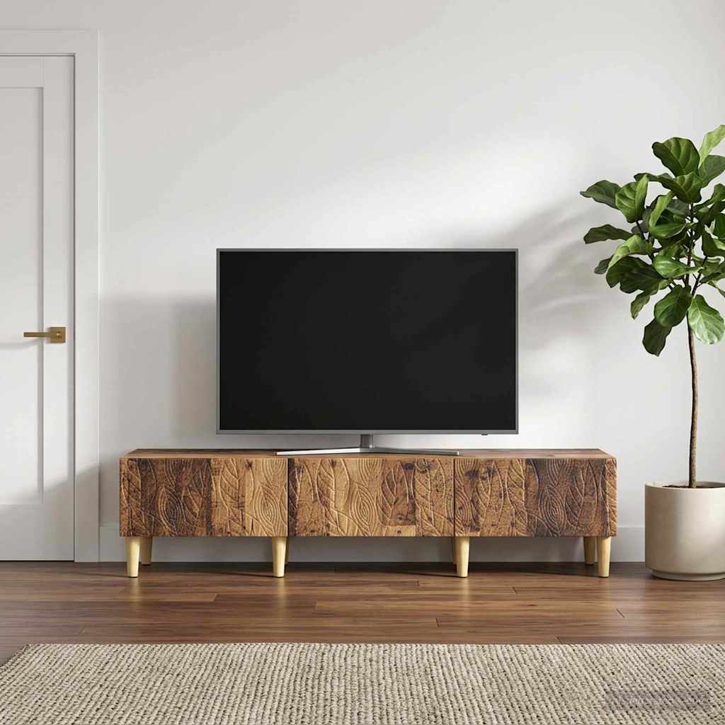 vidaXL Szafka pod telewizor 147 x 34,5 x 30 cm Stare drewno