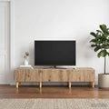 vidaXL Szafka pod telewizor 147 x 34,5 x 30 cm Dąb artisan