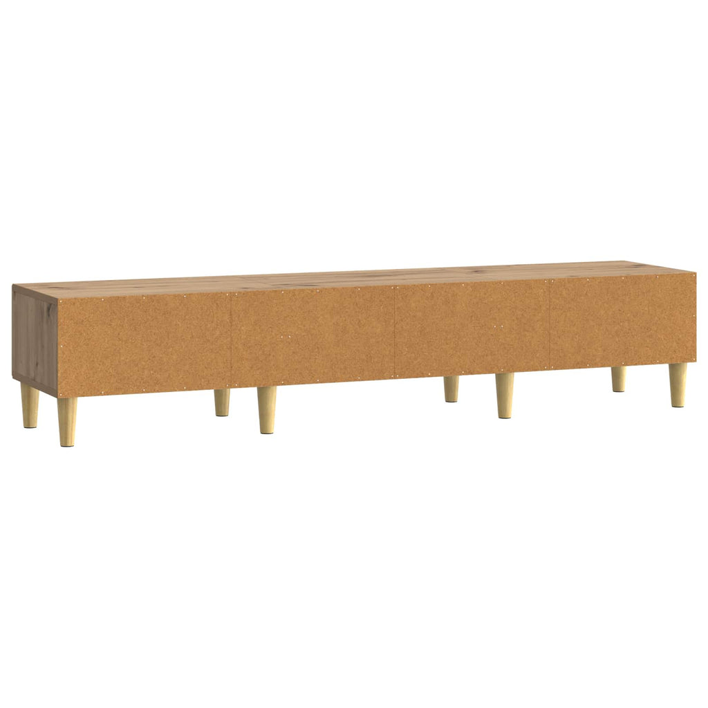vidaXL Szafka pod telewizor 147 x 34,5 x 30 cm Dąb artisan