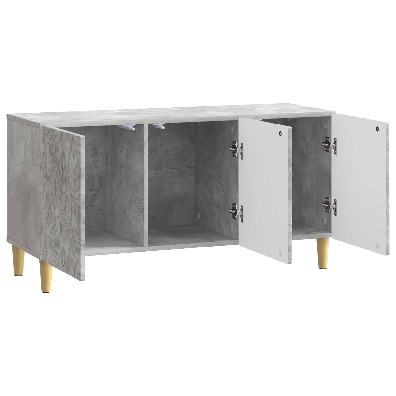 vidaXL Szafka pod telewizor 99 x 34,5 x 50 cm Betonowy szary