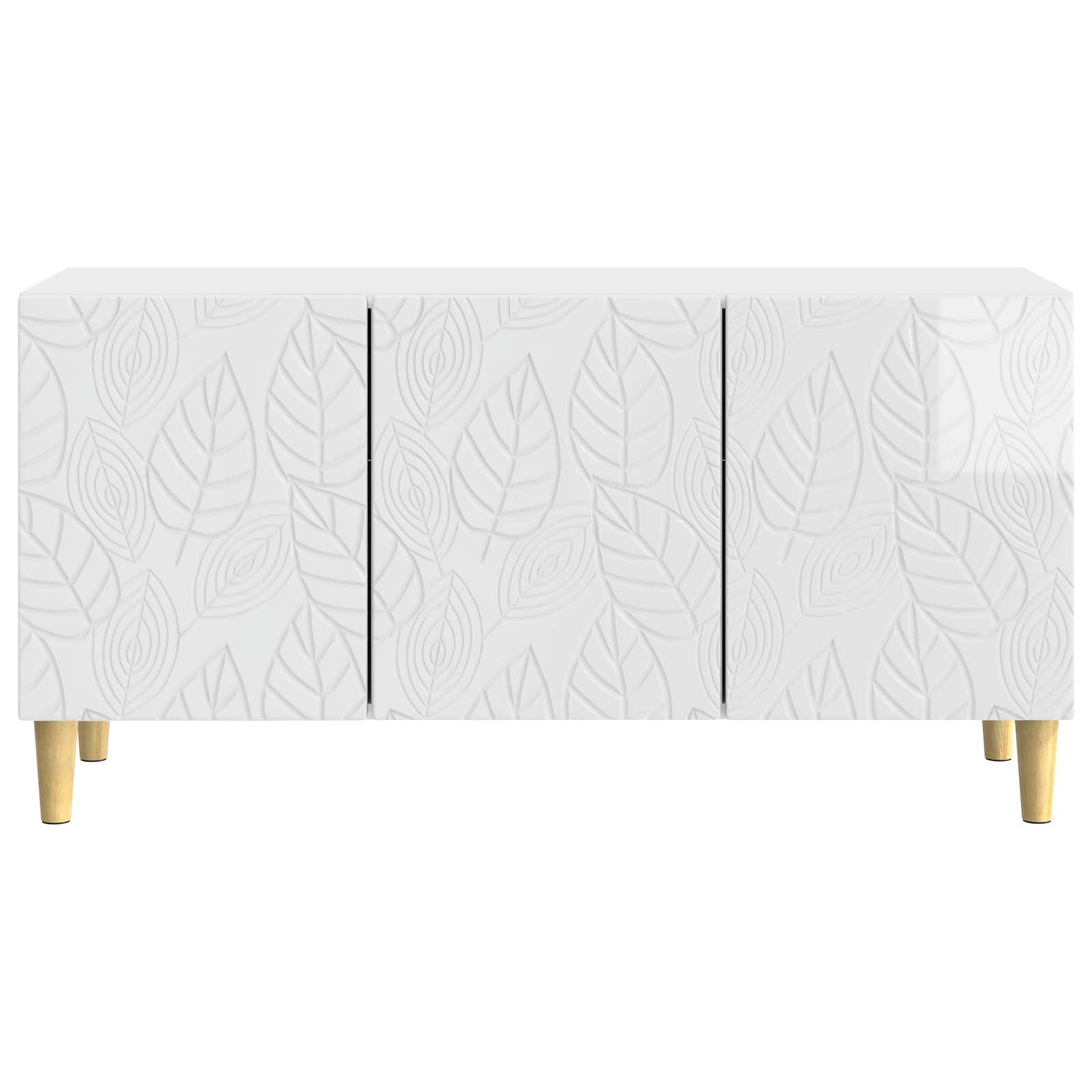vidaXL Szafka pod telewizor 99 x 34,5 x 50 cm Biały wysoki połysk