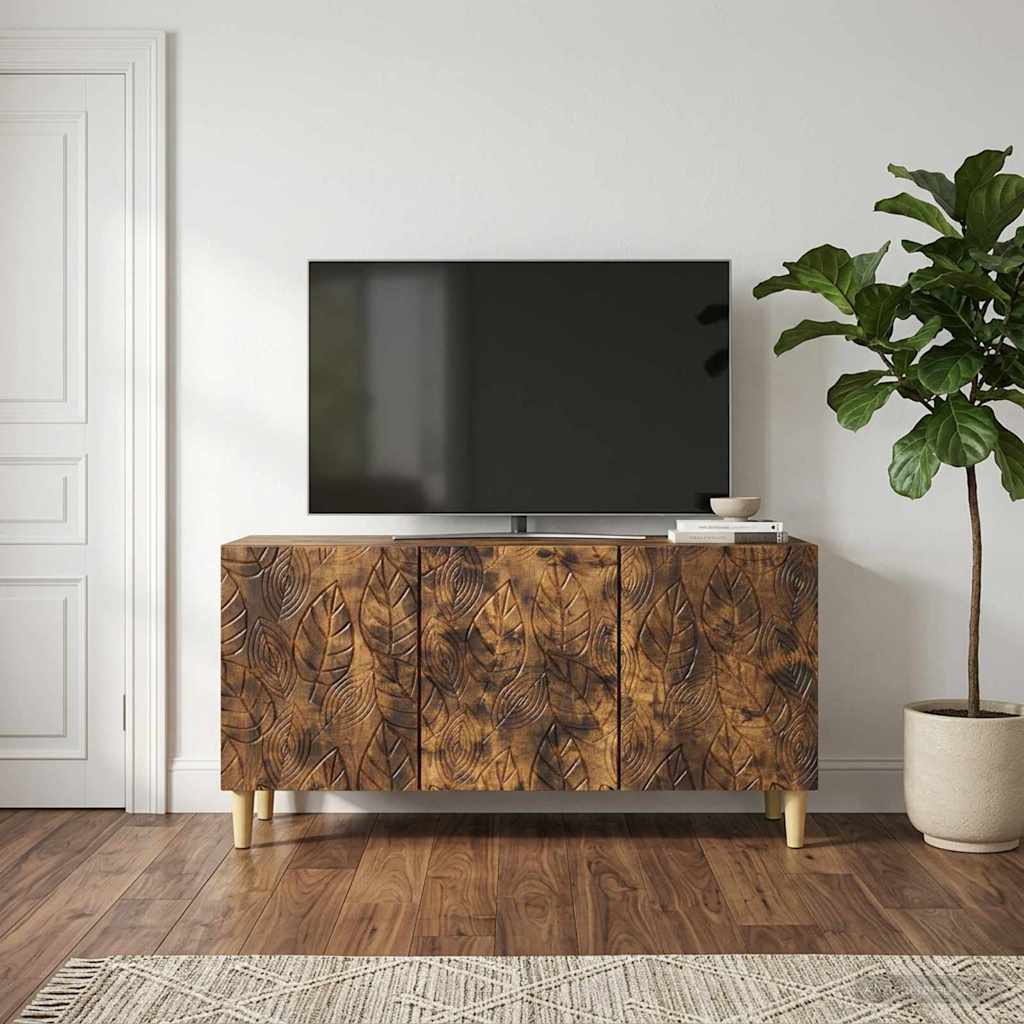 vidaXL Szafka pod telewizor 99 x 34,5 x 50 cm Dąb wędzony