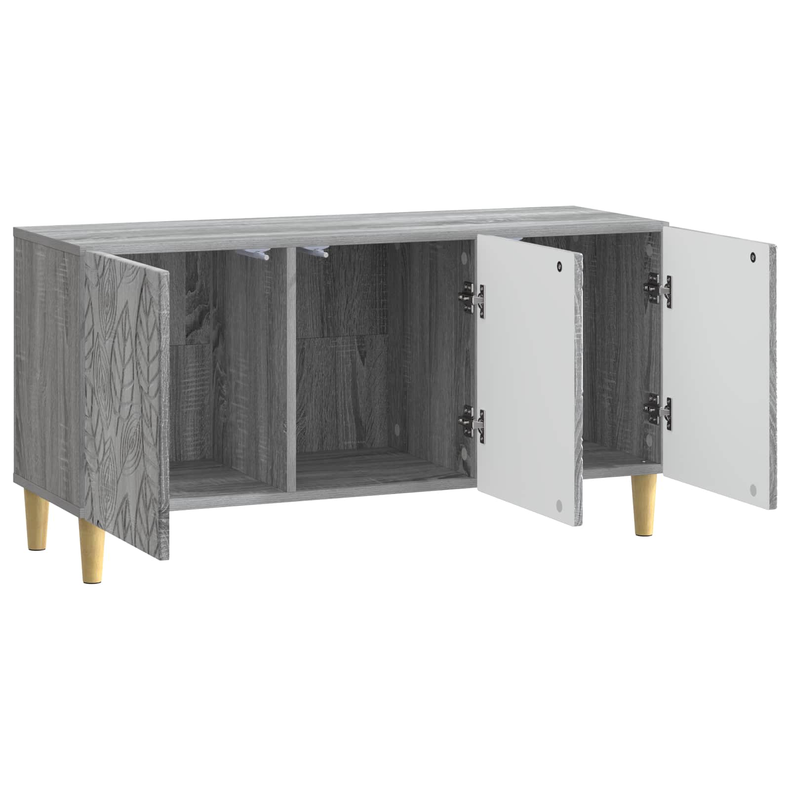 vidaXL Szafka pod telewizor 99 x 34,5 x 50 cm Szary Sonoma
