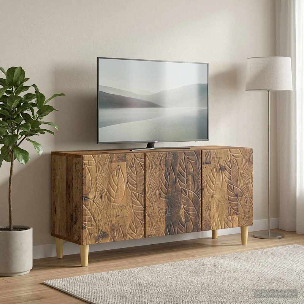 vidaXL Szafka pod telewizor 99 x 34,5 x 50 cm Stare drewno