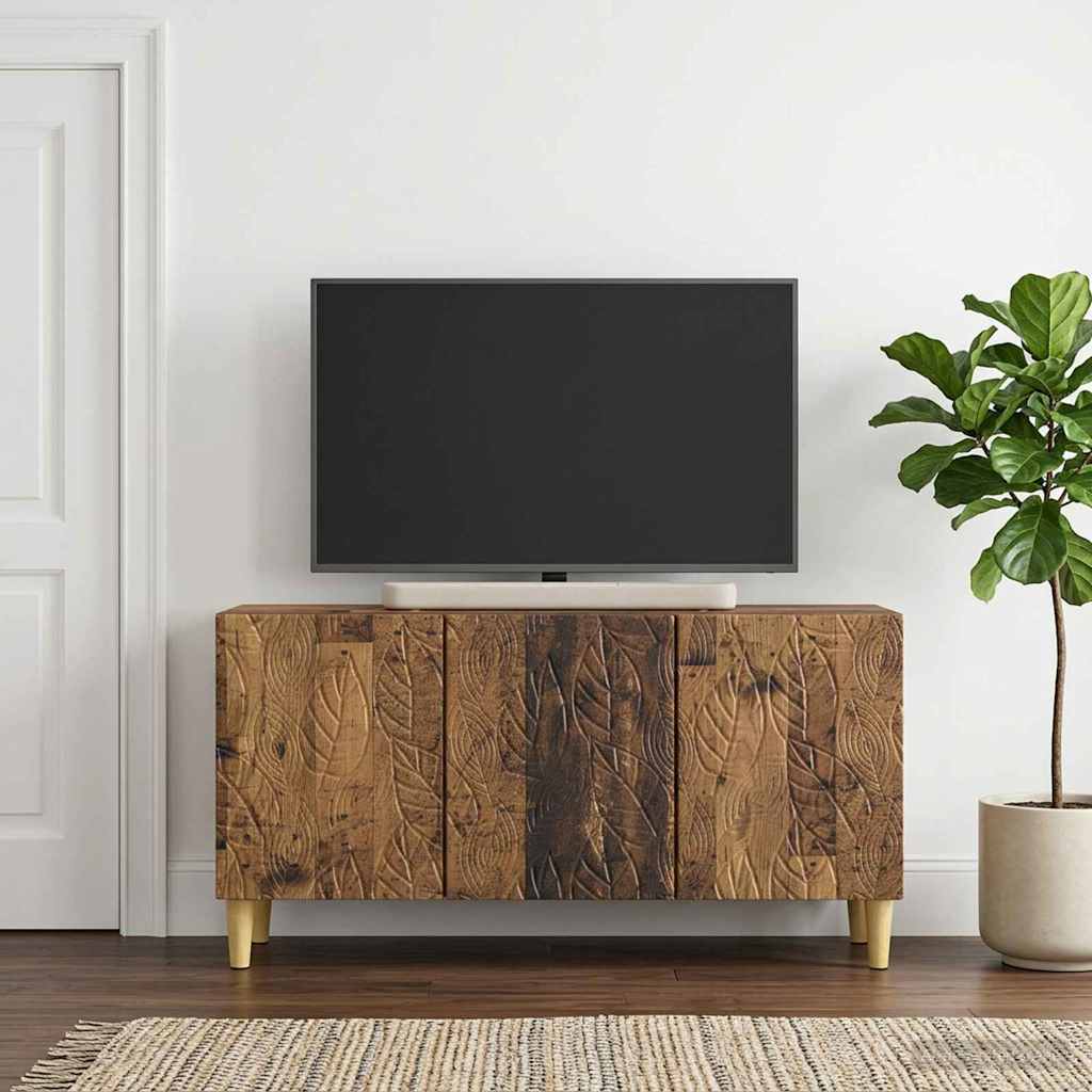 vidaXL Szafka pod telewizor 99 x 34,5 x 50 cm Stare drewno