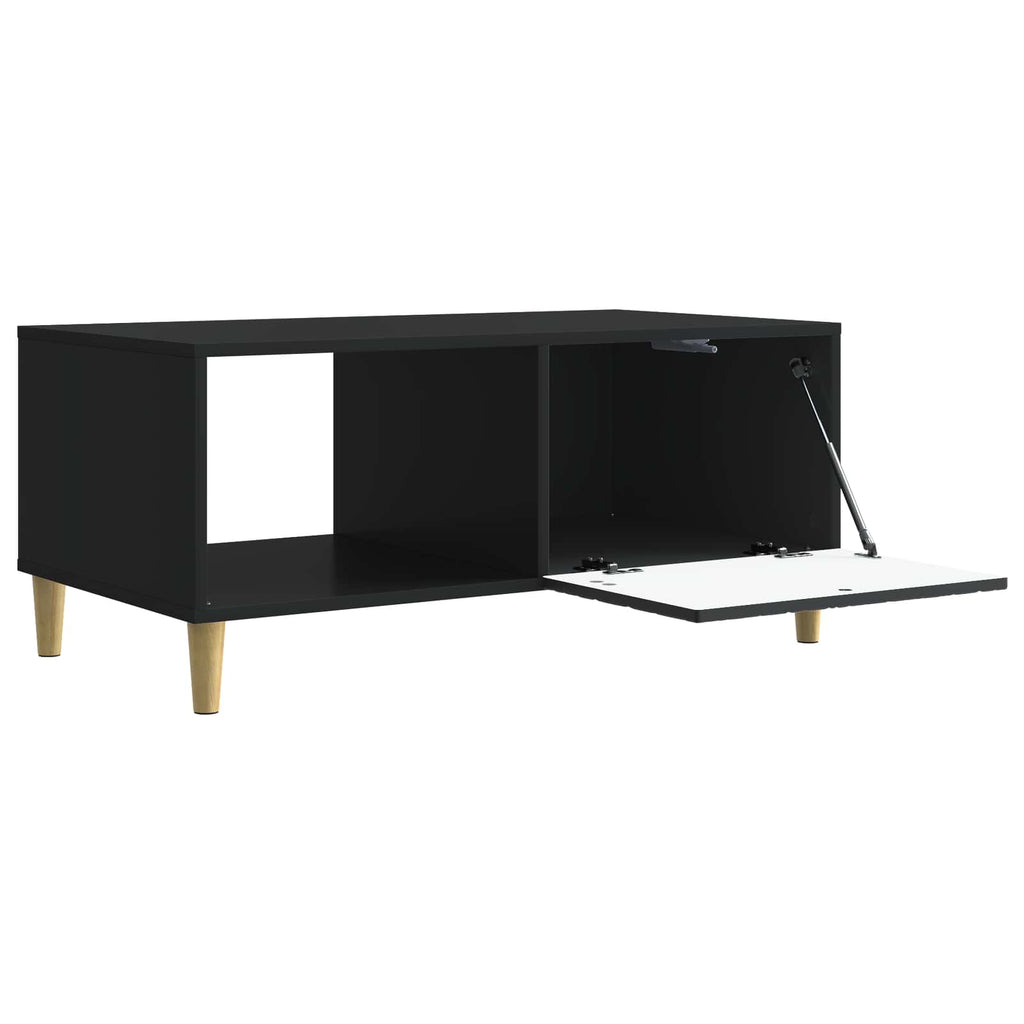 vidaXL Stolik kawowy Czarny 90 x 50 x 40 cm Drewno inżynieryjne