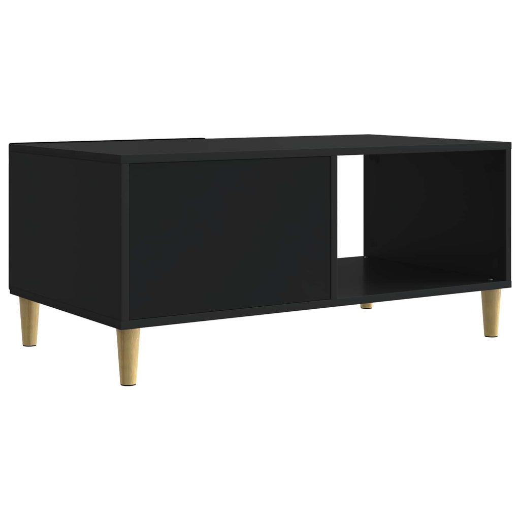vidaXL Stolik kawowy Czarny 90 x 50 x 40 cm Drewno inżynieryjne