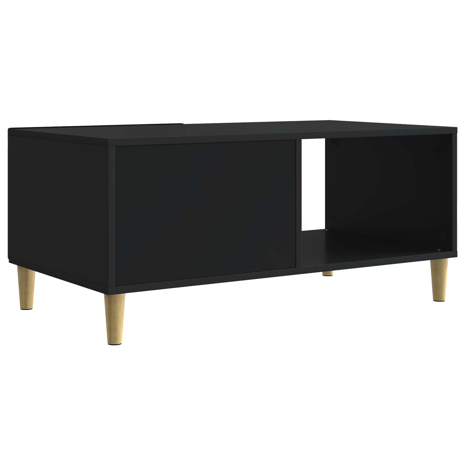 vidaXL Stolik kawowy Czarny 90 x 50 x 40 cm Drewno inżynieryjne
