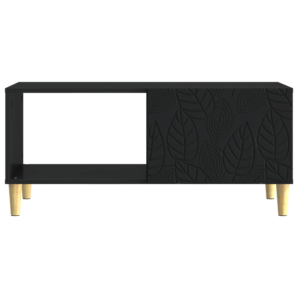 vidaXL Stolik kawowy Czarny 90 x 50 x 40 cm Drewno inżynieryjne