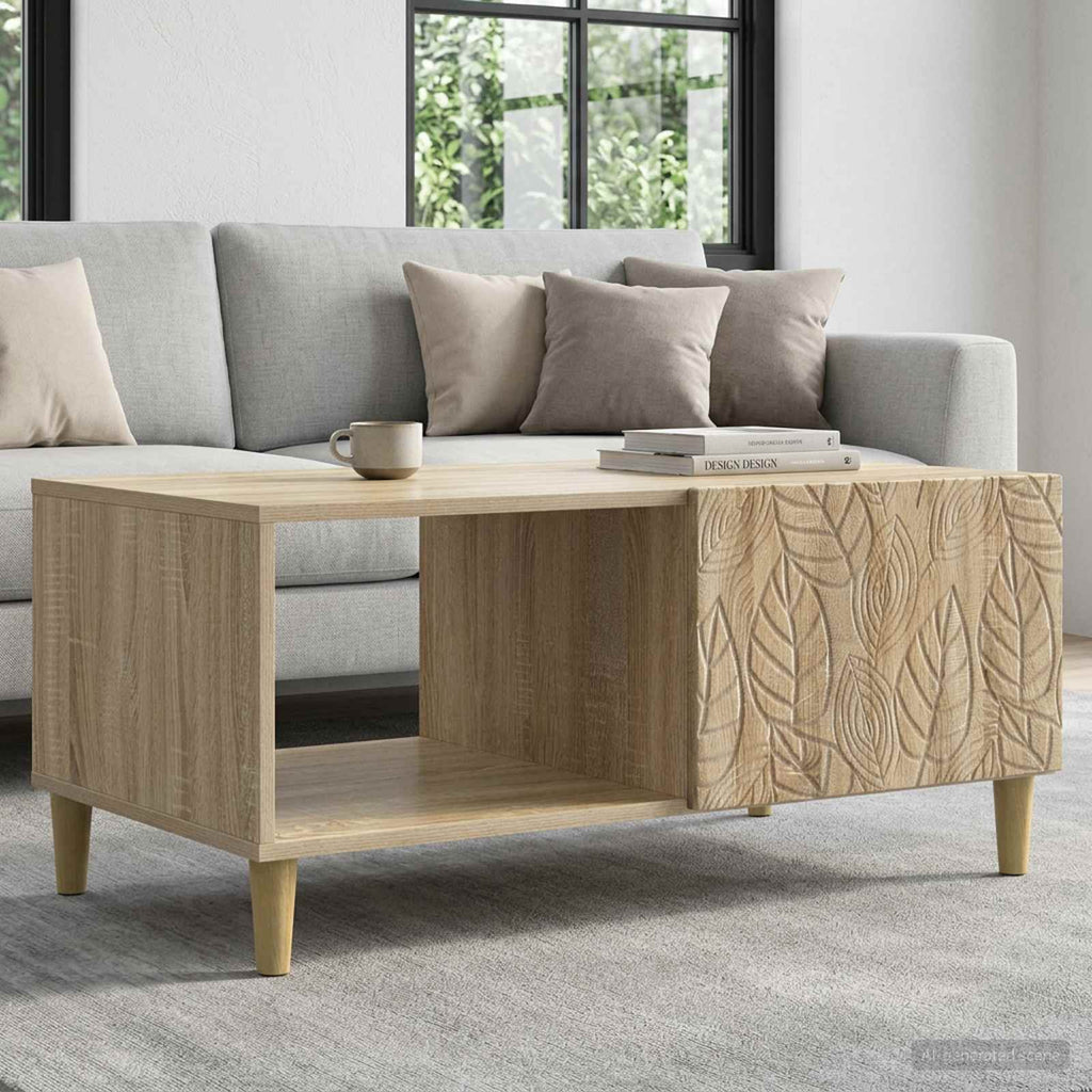 vidaXL Stolik kawowy dąb Sonoma 90 x 50 x 40 cm Drewno inżynieryjne