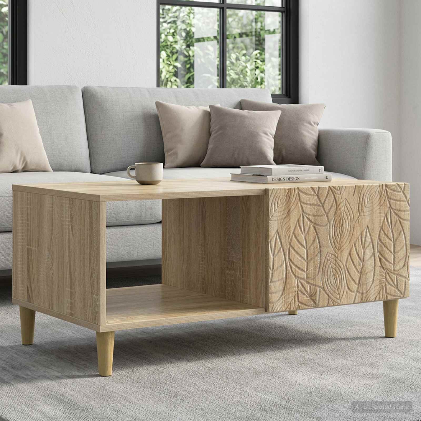 vidaXL Stolik kawowy dąb Sonoma 90 x 50 x 40 cm Drewno inżynieryjne