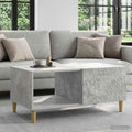 vidaXL Stolik kawowy Betonowy szary 90 x 50 x 40 cm
