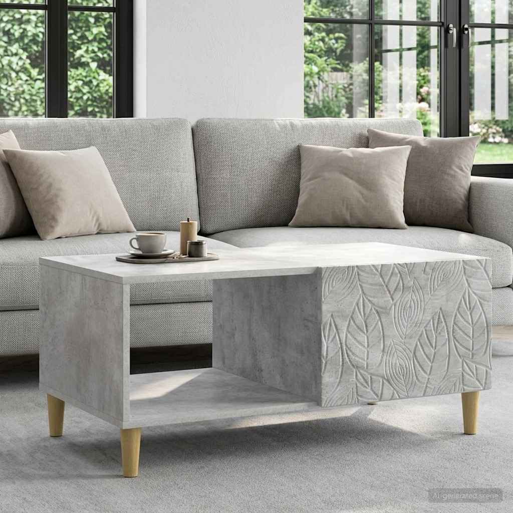 vidaXL Stolik kawowy Betonowy szary 90 x 50 x 40 cm