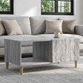 vidaXL Stolik kawowy Szary Sonoma 90 x 50 x 40 cm Drewno inżynieryjne