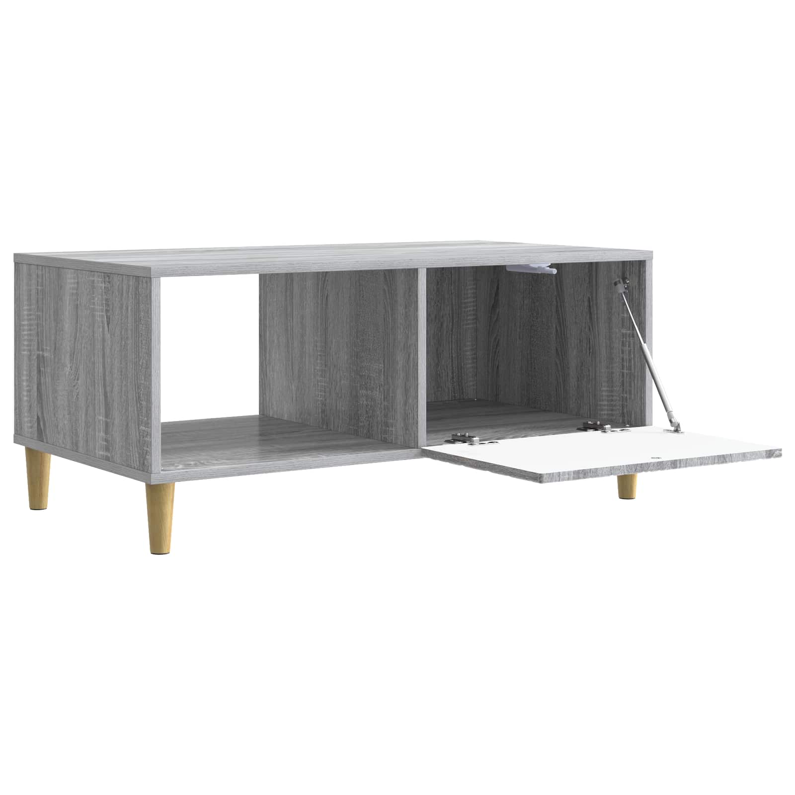 vidaXL Stolik kawowy Szary Sonoma 90 x 50 x 40 cm Drewno inżynieryjne