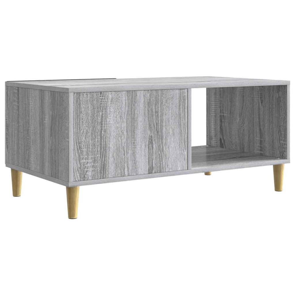 vidaXL Stolik kawowy Szary Sonoma 90 x 50 x 40 cm Drewno inżynieryjne