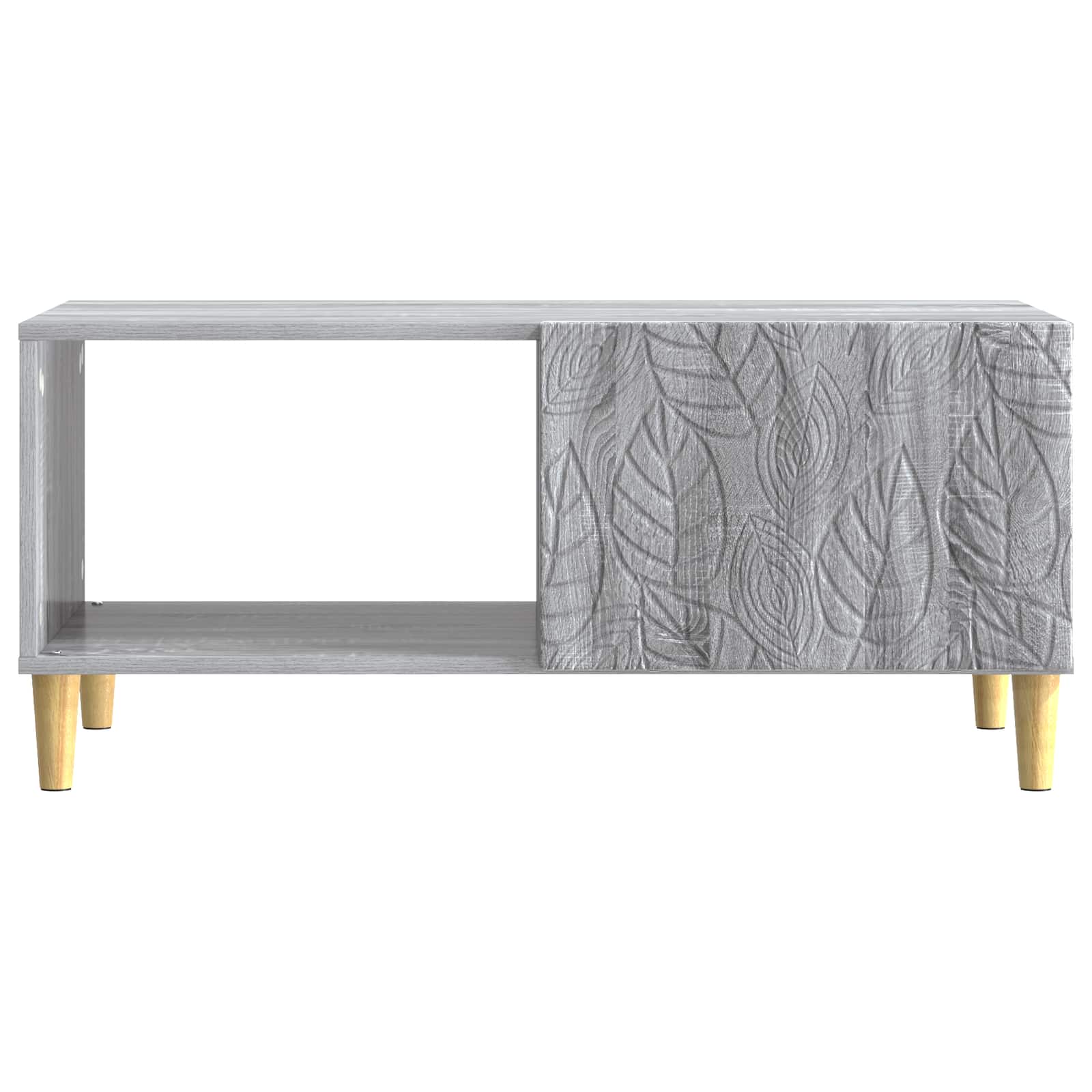 vidaXL Stolik kawowy Szary Sonoma 90 x 50 x 40 cm Drewno inżynieryjne