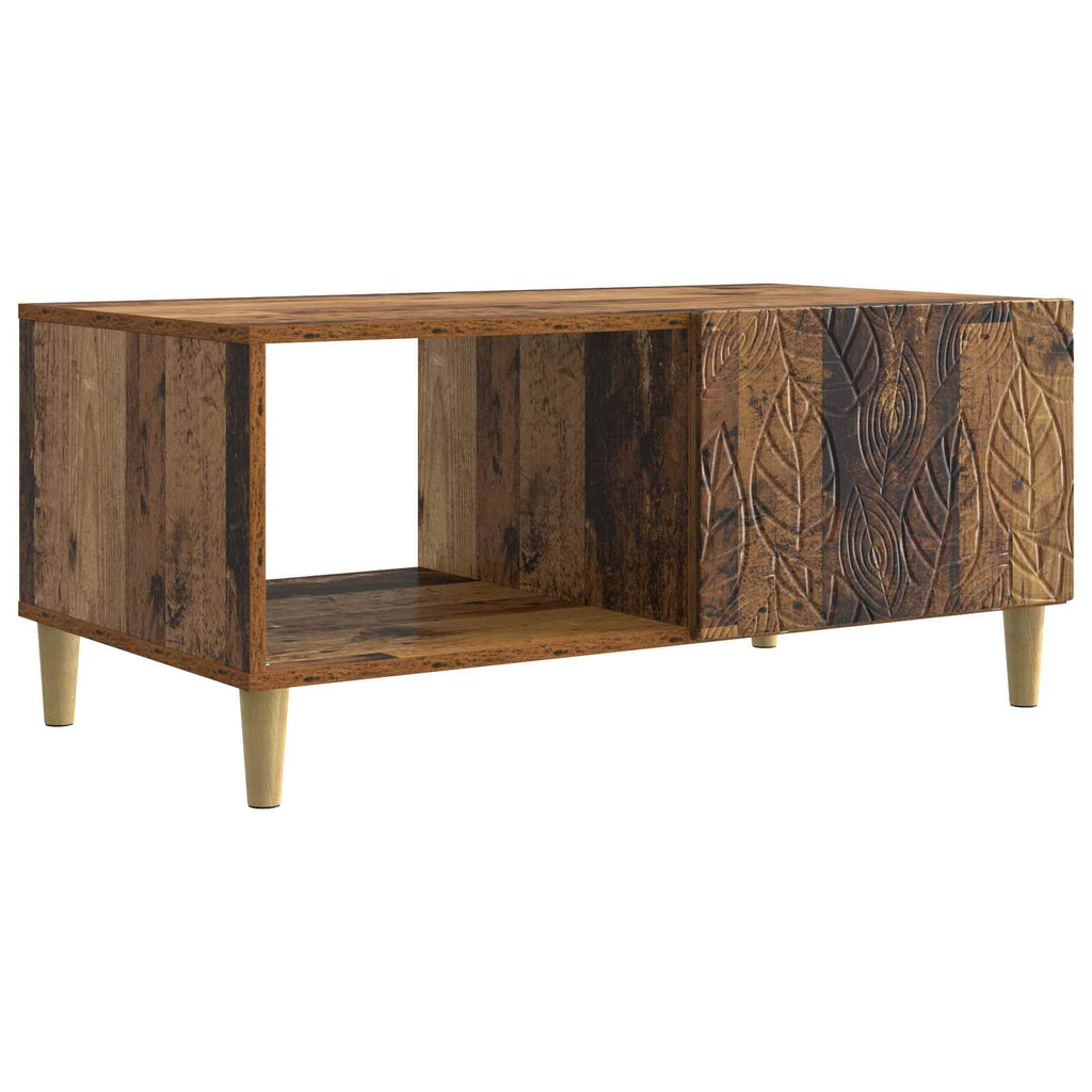 vidaXL Stolik kawowy Stare drewno 90 x 50 x 40 cm Drewno inżynieryjne