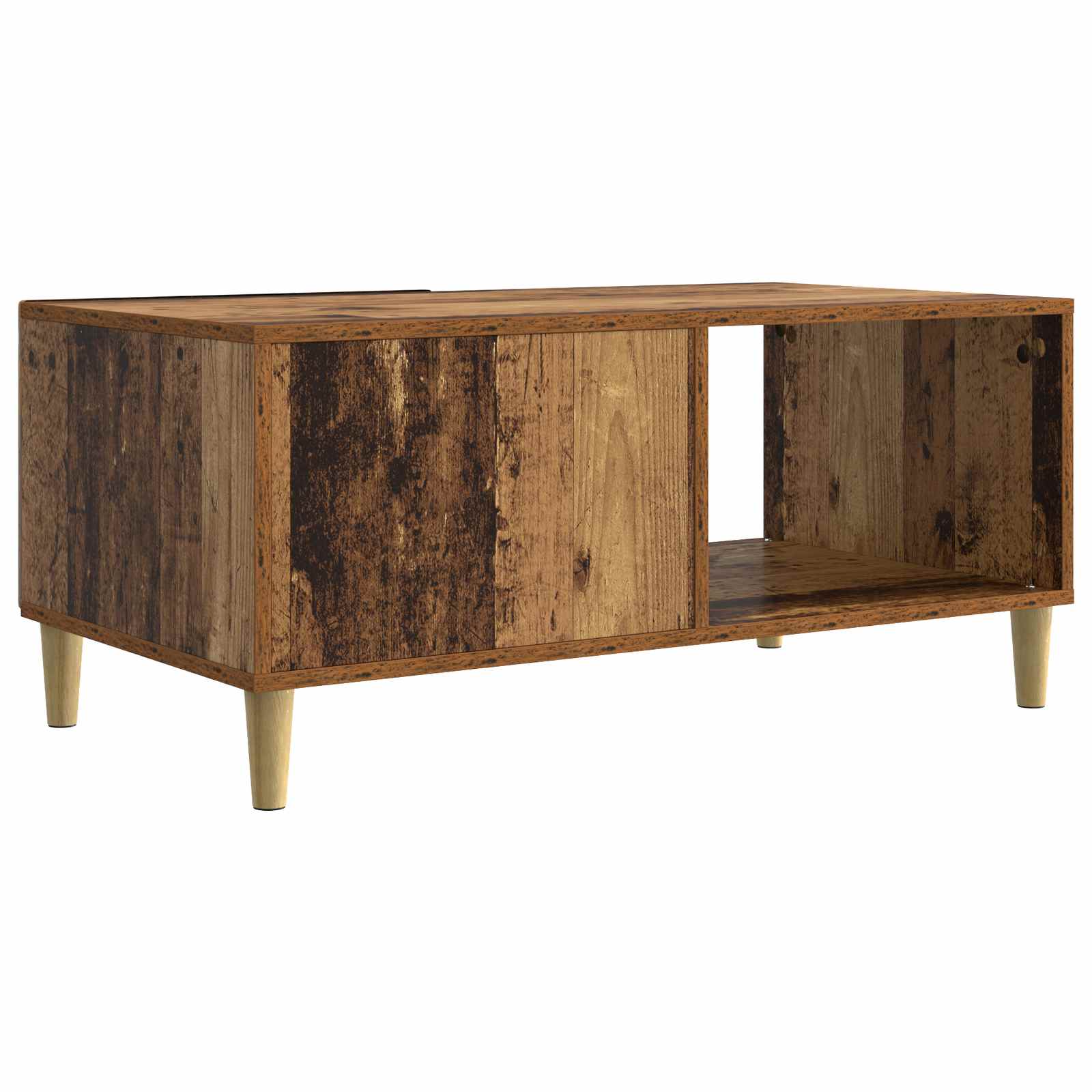 vidaXL Stolik kawowy Stare drewno 90 x 50 x 40 cm Drewno inżynieryjne