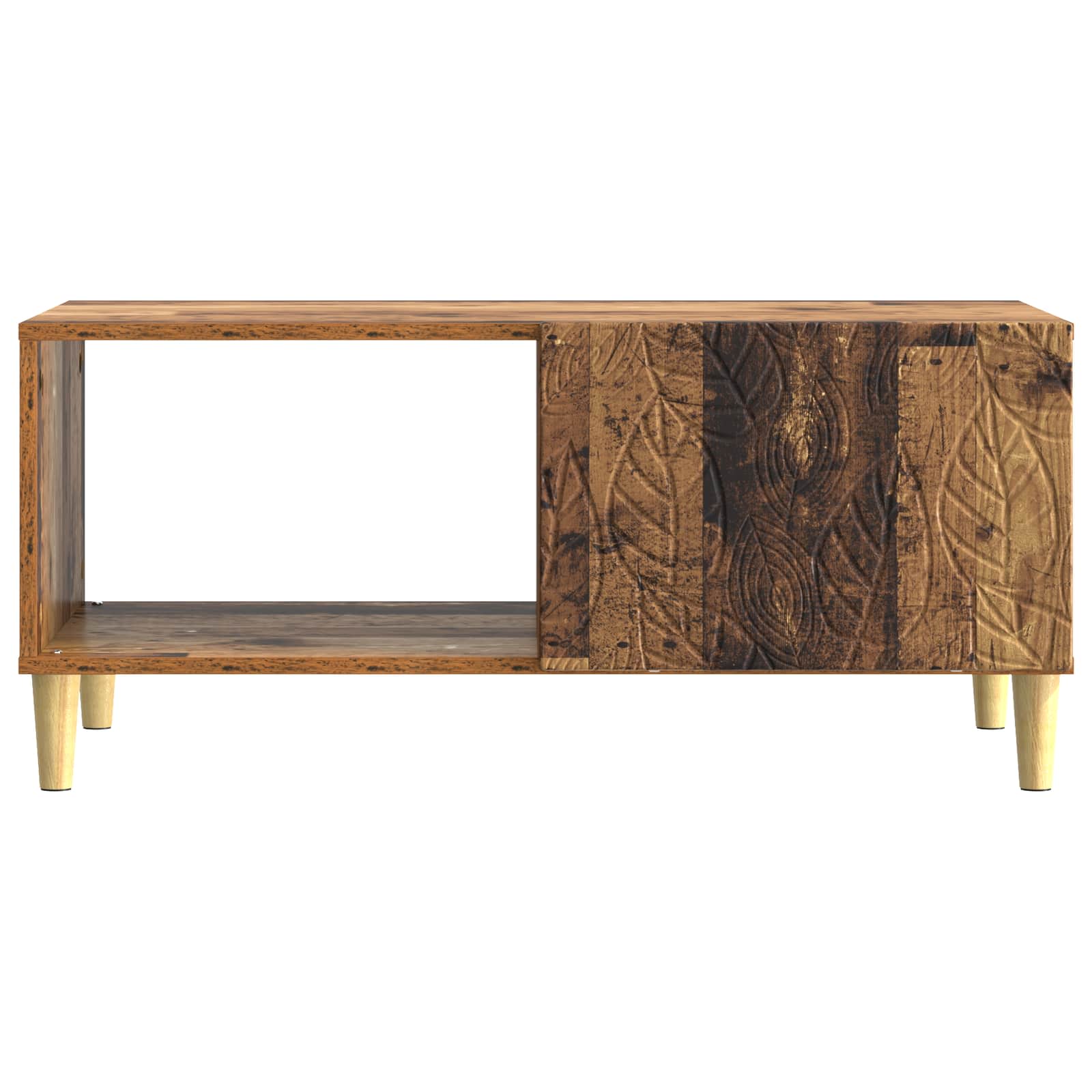 vidaXL Stolik kawowy Stare drewno 90 x 50 x 40 cm Drewno inżynieryjne